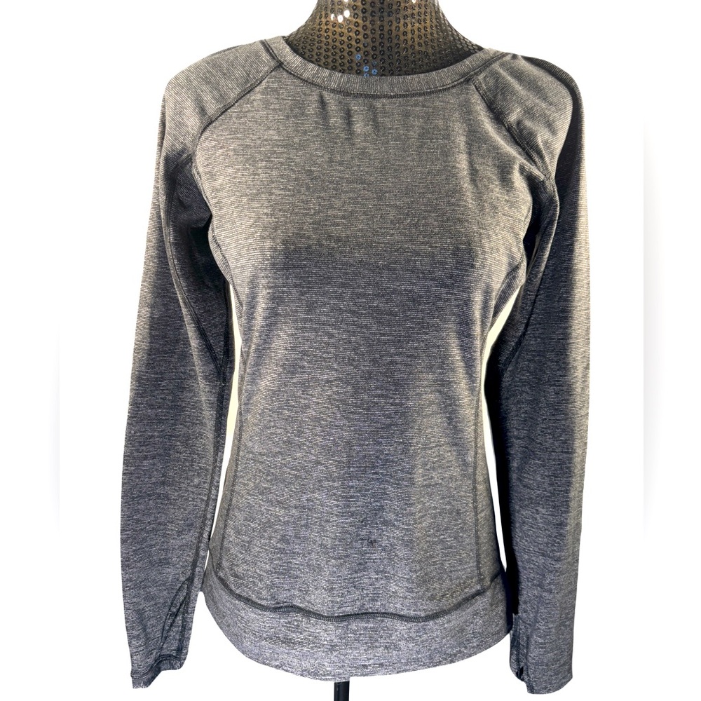 Lululemon Long Sleeve Pullover Light Sweater Dark Gray Sz 8